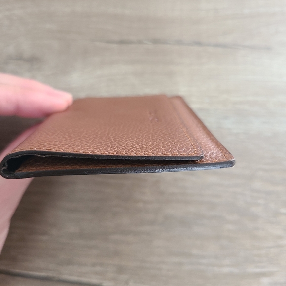 Loewe brown grain textured leather card holder wallet - Picture 4 of 6